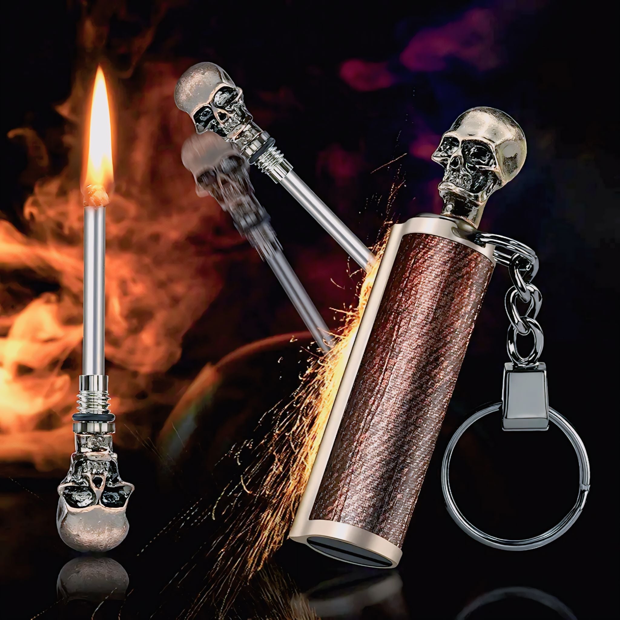 Lifetime & waterproof New Portable Metal Lighter specially for home,Outdoor,survival Tool