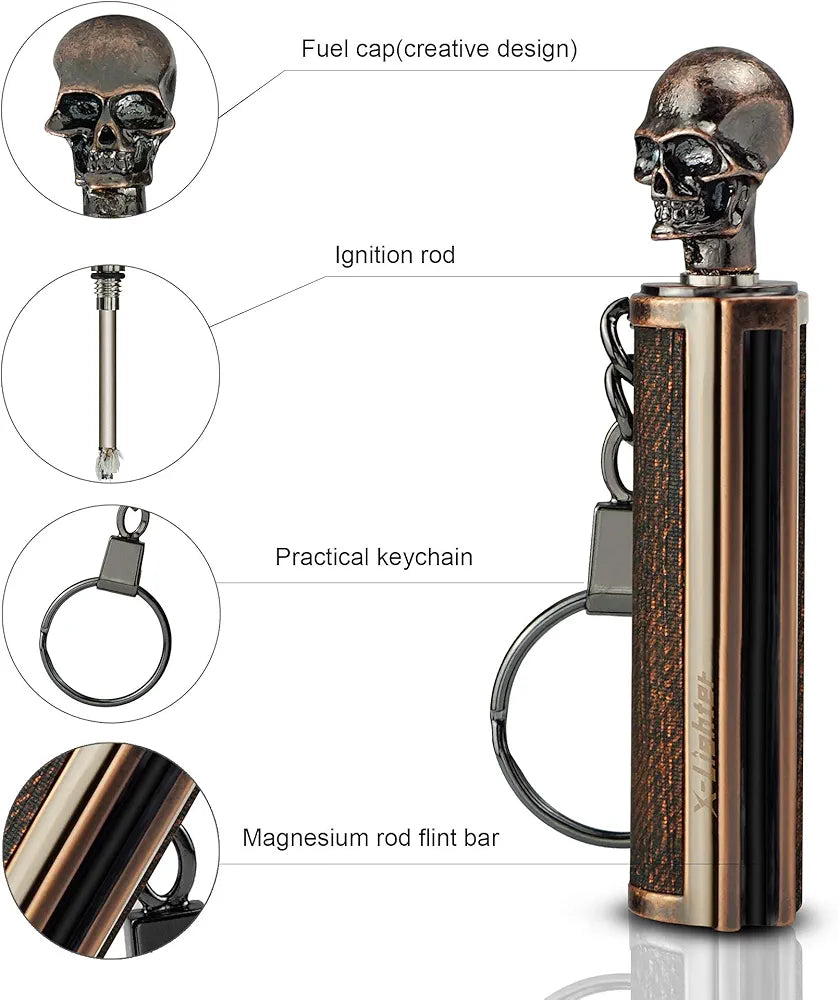 Lifetime & waterproof New Portable Metal Lighter specially for home,Outdoor,survival Tool