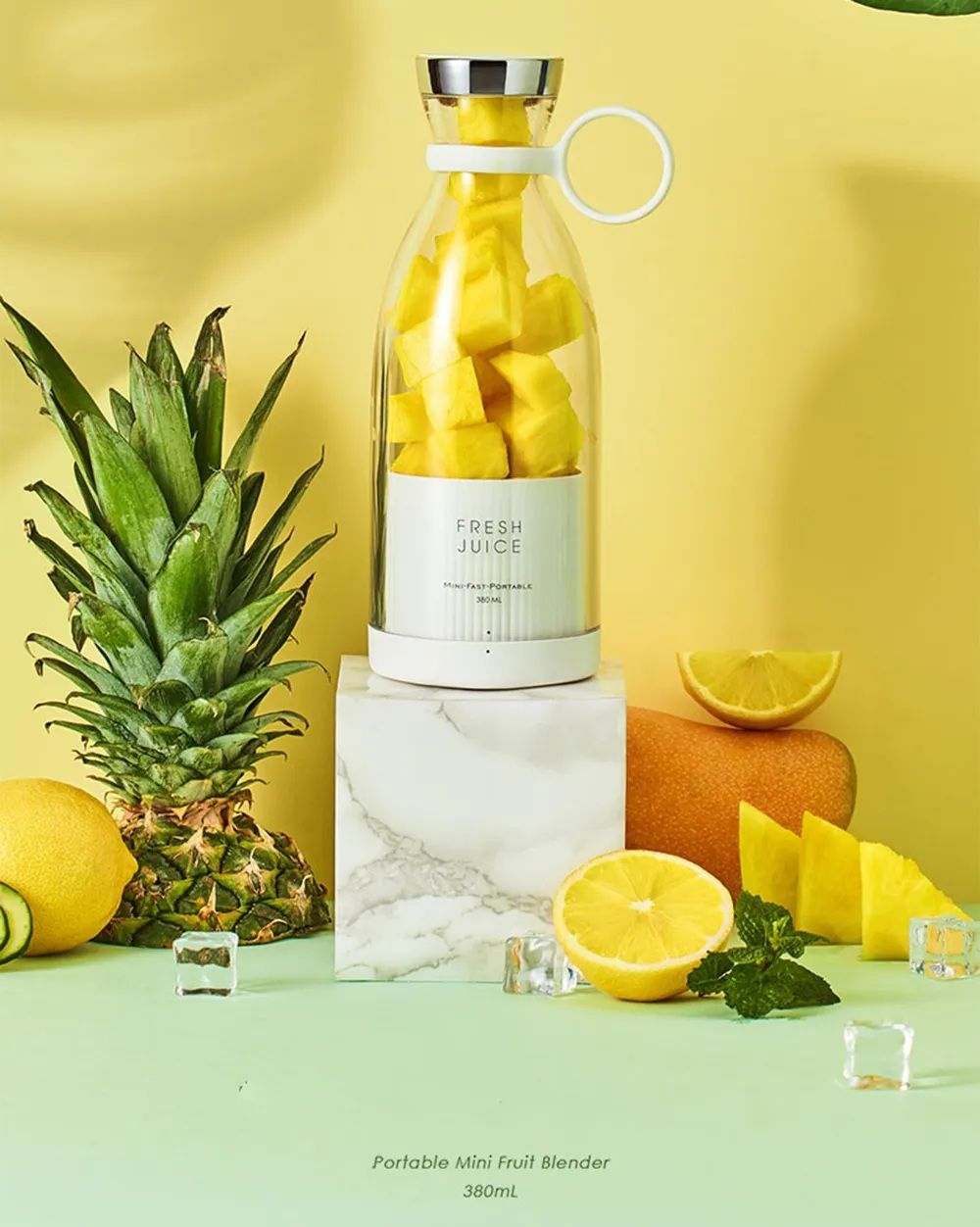 USB Rechargeable Juicer Bottle – Portable Blender for Smoothies & Protein Shakes