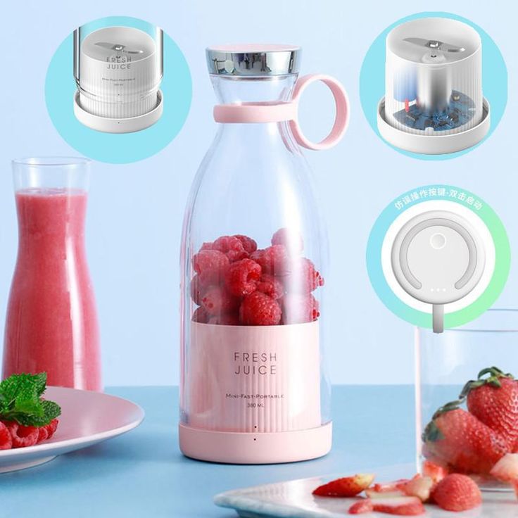 USB Rechargeable Juicer Bottle – Portable Blender for Smoothies & Protein Shakes
